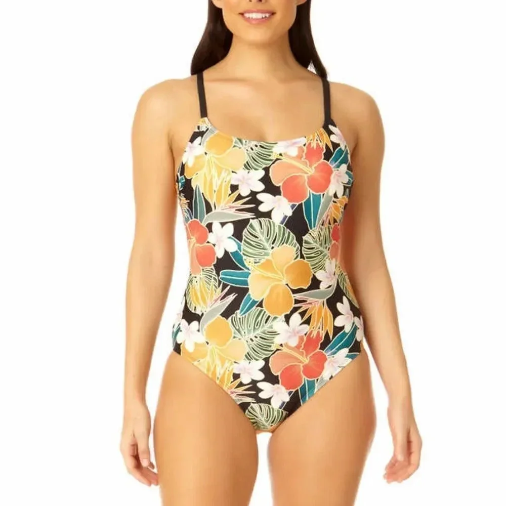 Hurley Ladies' Swimsuit UPF 50+ Sun Protection Removable Cups
